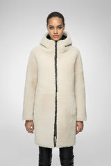 VSP - Cassia - White Shearling Coat