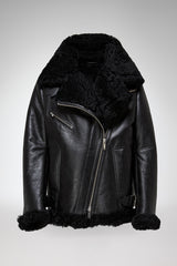 VSP - Antonella - Black Shearling Coat