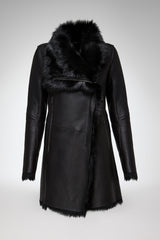 VSP - Kristell - Clotho Black Shearling Coat