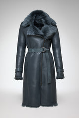VSP - Lyza - Clotho Indigo Shearling Coat