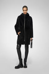 VSP - Cassia - Black Shearling Coat