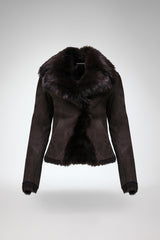 Aurora - Braune Lammfelljacke