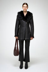 VSP - Mallory - Black Shearling Coat