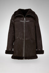 VSP - Dina - Dark Brown Shearling Coat