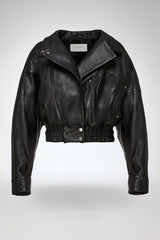Clara - Black Leather Jacket