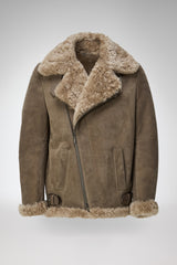 Rico - Stone Shearling Coat