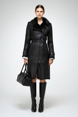 VSP - Lyza - Clotho Black Shearling Coat