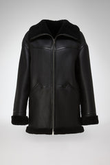 VSP - Dina - Black Shearling Coat