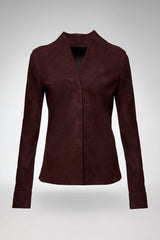 VSP - Talia - Burgundy Leather Shirt