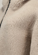 VSP - Cassia - White Shearling Coat