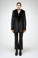 VSP - Mallory - Black Shearling Coat