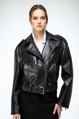 Anya - Black Leather Jacket