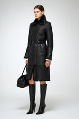 VSP - Lyza - Clotho Black Shearling Coat