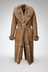 Rosanna - Sand Shearling Coat