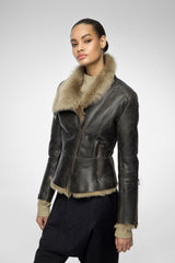 VSP - Renata - Toscana Desert Beige Shearling Jacket