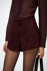 VSP - Colette - Burgundy Leather Short