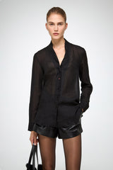 VSP - Iva - Ramie Black Shirt