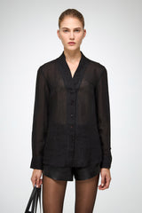 VSP - Iva - Ramie Black Shirt