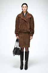 Maya – Tabakfarbene Lederjacke