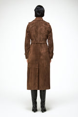 Camilla - Tobacco Leather Coat