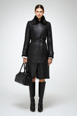 VSP - Lyza - Clotho Black Shearling Coat