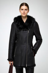 VSP - Mallory - Black Shearling Coat