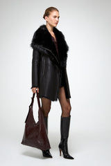 VSP - Kristell - Clotho Black Shearling Coat