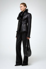 VSP - Adila - Toscana Black Shearling Jacket