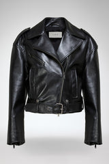 Anya - Black Leather Jacket