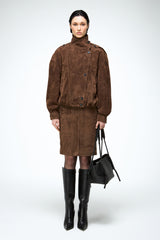 Maya - Tobacco Leather Jacket