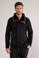 VSP - Luca - Black Shearling Coat