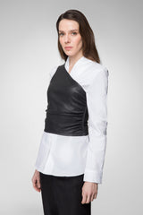 VSP - Ornella - Black Leather Top