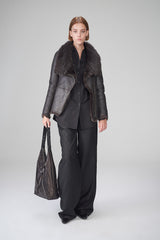VSP - Cyrine - Brown Shearling Jacket
