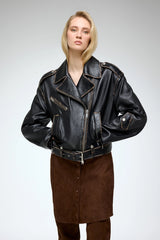 VSP - Anya - Black Leather Jacket