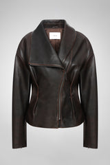 VSP - Briana - Brown Leather Jacket