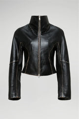 VSP - Serra - Black Leather Jacket