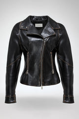 VSP - Julitte - Black Leather Jacket