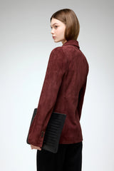 VSP - Oceane - Bordeaux Leather Coat