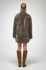 VSP - Gracie - Stone Shearling Coat