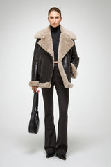 VSP - Antonella - Anthracite Shearling Coat