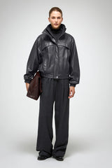 VSP - Eli - Anthracite Leather Jacket