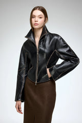 VSP - Serra - Black Leather Jacket