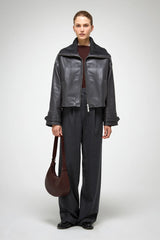 VSP - Olga - Anthracite Leather Jacket