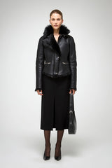 VSP - Azul - Black Shearling Jacket