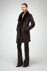 VSP - Kristell - Toscana Brown Shearling Coat