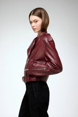 VSP - Ruby - Bordeaux Leather Jacket