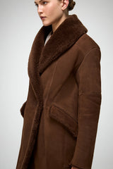VSP - Murielle - Tobacco Shearling Coat