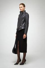 VSP - Marcela - Anthracite Leather Jacket