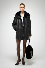 VSP - Prescillia - Black Shearling Coat