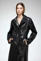 VSP - Vivian - Black Leather Coat